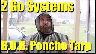 2 Go Systems BOB Poncho Tarp Review  RevHiker [upl. by Natsuj]