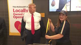 Trump Working at McDonalds FULL VIDEO  October 20 2024 [upl. by Ellekcim]