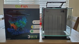 Betta fishquotHow to Setup a New Glofish 3 Gallon Betta Aquarium Tankquot [upl. by Hoenack603]