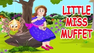 Little Miss MuffetSat on a tuffet  Animated Nursery Rhyme in English [upl. by Yerhcaz203]