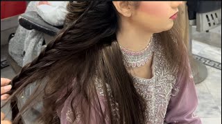 Walima bridal hairstyle easy and quick hairstyle  bridal hairstyle hairstyle bridalhairstyle [upl. by Aseela838]