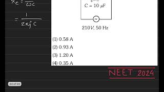 A 10uF capacitor is connected to a 210V 50Hz source as shown in figure the peak current in the cir [upl. by Nnil]