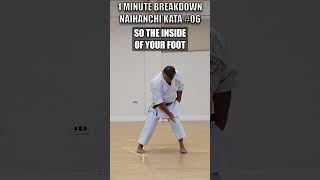 Naihanchi Finishing Correctly  1 minute kata shorts wado [upl. by Nessaj]