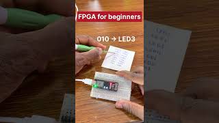 FPGA for beginners LED 1 electronic arduino technology arduinoproject automobile arduinotutori [upl. by Manella]