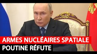 Poutine réfute le plan darmes nucléaires dans lespace [upl. by Janetta]