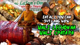 EAT ALL YOU CAN 349 PESO LANG IN LASAMS DINER SA VALENZUELA W UNLI LECHONCPATAROAST BEEFMORCON [upl. by Nosnorb]