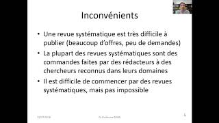 Dr Guillaume Fond  1  Revue systématique  Avant de commencer [upl. by Skiest839]