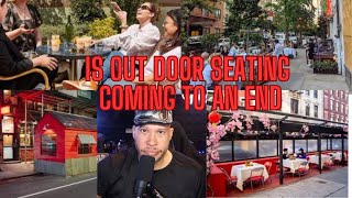 The end of outdoor seating chefventing nyc share subscribe [upl. by Okiek]