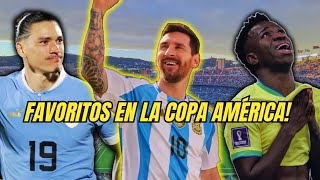 TOP 5 SELECCIONES favoritas para la COPA AMÉRICA🏆🇧🇷🇦🇷 copaamericaargentinabrasil [upl. by Laughry]