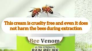 Is Bee Venom Pain Relief Cream Real [upl. by Anazraf]