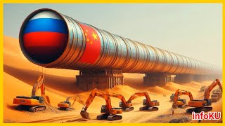 China Russia shocks America  Russian gas pipeline 14700km to China [upl. by Eerrehc918]