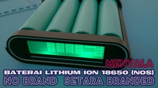 REVIEW AND TEST  BATERAI LITHIUM ION 18650 BNIB PART 2 [upl. by Raynard78]