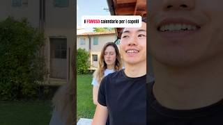 Il FAMOSO CALENDARIO per i capelli shorts videodivertenti coppia AsianItalianLove [upl. by Niuq]