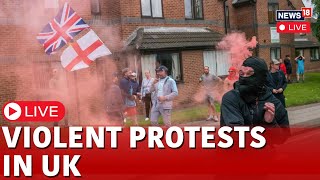 Violent Protest In UK Live  UK Protest In City Of Sunderland  UK Chaos Live  UK News Live  N18G [upl. by Zeret356]