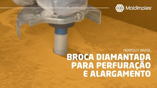 Broca diamantada para perfuração e alargamento FPU  Montolit Brasil [upl. by Acceb]