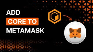 How to add CORE to Metamask Wallet StepByStep 2024 [upl. by Cissiee]