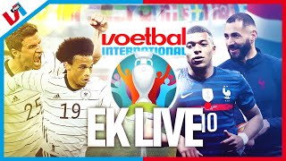 EK LIVE 🔴5 DE EERSTE TOPPER FrankrijkDuitsland In De Groep Des Doods 💀💀💀 [upl. by Keheley]