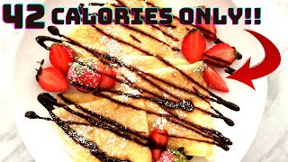 42 calorie crepes [upl. by Eihs]