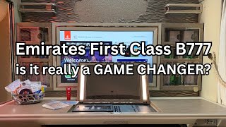 REVIEW Emirates B777 First Class Game Changer Dubai to Frankfurt [upl. by Albin]