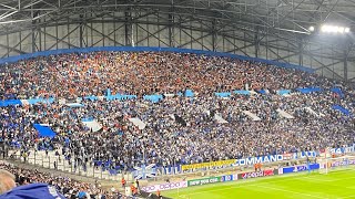 OM  TOTTENHAM  le MAGNIFIQUE TIFO pour l’entrée des joueurs UCL [upl. by Inotna]