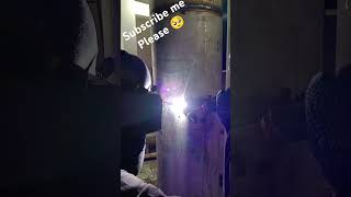 Argon welding 10 Inch pipe SS nipple welding please guys spot me shortsviral [upl. by Einnej953]