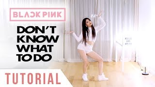 BLACKPINK  ‘Don’t Know What To Do’ Dance Tutorial Explanation  Mirrored  Ellen and Brian [upl. by Irbmac]