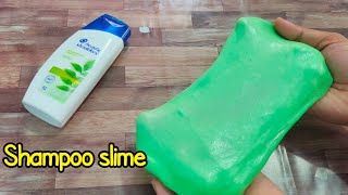 Homemade shampoo Slime without borax ActivatorFun Mixing [upl. by Llenrrad]