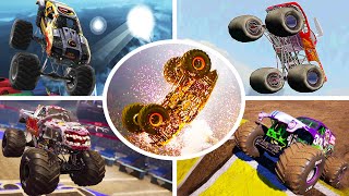 Can You Complete a Double Backflip in EVERY Monster Jam Game [upl. by Natka507]