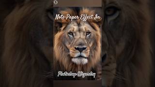 Note Paper Effect In Photoshop NotePaper shorts photoshoptutorial [upl. by Brogle95]