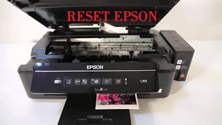 Epson L355 e outras resetar nível de tinta sem programa reset tutorial impresoras L355 L210 l800 [upl. by Yim]