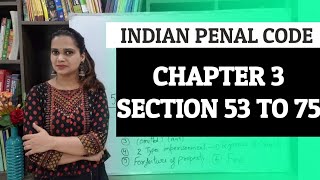 Chapter 3 IPC  Section 53 to 75 Indian Penal Code 1860 [upl. by Padegs]