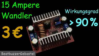 400W DC Wandler im Test  low cost boost [upl. by Gnep]