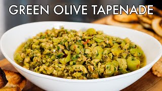 Green Olive Tapenade Recipe [upl. by Leirza831]