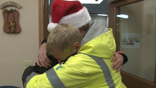 Elementary school aide father of 4 left speechless after 15000 Secret Santa surprise [upl. by Enida]