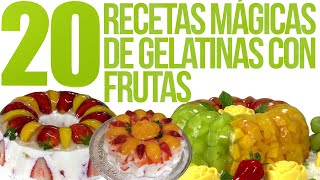 TOP 20 RECETAS Mágicas de GELATINAS con FRUTAS [upl. by Ertnom]