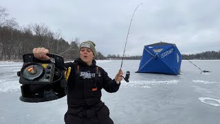 Early Ice Fishing for Crappies and Bluegills [upl. by Averir]