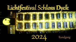 Schloss Dyck Lichtfestival 2024 4 K [upl. by Saw]