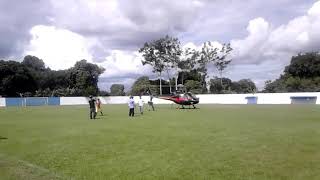 Helicóptero PT HMD DELTA levantando vôo aqui em alto Alegre do Maranhão 11052018 [upl. by Noakes375]