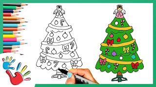 How To Draw Christmas Tree [upl. by Latoye111]