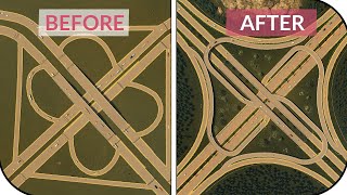 Replacing HORRIFIC Vanilla Interchanges In Cities Skylines  Noobs Guide [upl. by Ettenrahs]