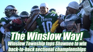 Winslow Township 32 Shawnee 8  HS Football  South Group 4 Final  Cam Miller 2 TDs [upl. by Assenar]