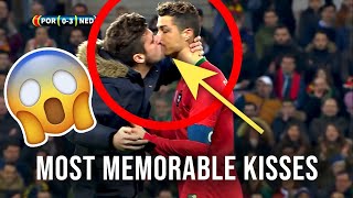 Most Memorable Unexpected Kisses in Football 😱 [upl. by Nimref]