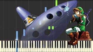 The Legend of Zelda Ocarina of Time  Title Theme  Piano Synthesia [upl. by Natsyrk291]