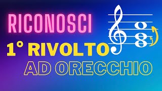 RICONOSCI subito accordi in 1° RIVOLTO ad ORECCHIO [upl. by Rolyt]