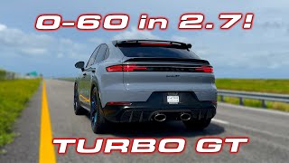 QUICKEST SUPER SUV  2024 Porsche Cayenne Turbo GT Review 14 Mile and 060 MPH Testing [upl. by Akoyin157]