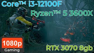 Core i3 12100F  Ryzen 5 3600X  RTX 3070 8GB  1080 Gaming [upl. by Atel857]