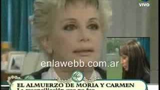 Moria y Carmen se pelean en lo de Mirtha [upl. by Fatsug251]