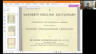 Tutorial diccionario MonierWilliams sanskritenglish libro físico  Prof José Luis Ferrero [upl. by Matronna136]