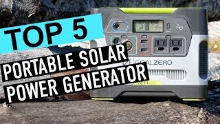 BEST 5 Portable Solar Power Generator 2019 [upl. by Halueb]