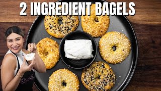 2 Ingredient Bagels in 20 Minutes How To Make New York Style Bagels Low Carb amp Keto [upl. by Atsocal]